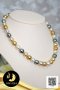 สร้อยคอไข่มุกล้วน ไล่ระดับ (Graduated Necklace) ความยาวประมาณ 24" ไข่มุก South Sea และตาฮิติน้ำเค็มคัดเกรด สีมัลติคัลเลอร์ (ขาว-ทอง-ดำ) ทรงบารอก ขนาด 8-10 mm เกรด AA ตัวเรือนตะขอ Stopper บอลเกลี้ยง สร้อยปรับรูดได้ ปลายสร้อยห้อยลูกตุ้มจิ๋ว / 26.5.64