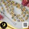 สร้อยคอไข่มุกล้วน ไล่ระดับ (Graduated Necklace) ความยาวประมาณ 24" ไข่มุก South Sea และตาฮิติน้ำเค็มคัดเกรด สีมัลติคัลเลอร์ (ขาว-ทอง-ดำ) ทรงบารอก ขนาด 8-10 mm เกรด AA ตัวเรือนตะขอ Stopper บอลเกลี้ยง สร้อยปรับรูดได้ ปลายสร้อยห้อยลูกตุ้มจิ๋ว / 26.5.64