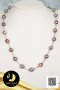 สร้อยคอไข่มุก Ripple Pearl ระยะ คั่นปล้องและเม็ดบอลเงิน (Station Necklace) ความยาวประมาณ 23 นิ้ว ไข่มุก Ripple Pearl น้ำจืดคัดเกรด สีม่วง ทรงบารอก ขนาด 10-11 mm เกรด AA+ ตัวเรือน ตะขอ infinity ปล้องและเม็ดบอล เงินแท้ 92.5 ชุบทองคำขาว / 30.5.64
