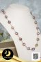 สร้อยคอไข่มุก Ripple Pearl ระยะ คั่นปล้องและเม็ดบอลเงิน (Station Necklace) ความยาวประมาณ 23 นิ้ว ไข่มุก Ripple Pearl น้ำจืดคัดเกรด สีม่วง ทรงบารอก ขนาด 10-11 mm เกรด AA+ ตัวเรือน ตะขอ infinity ปล้องและเม็ดบอล เงินแท้ 92.5 ชุบทองคำขาว / 30.5.64