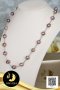 สร้อยคอไข่มุก Ripple Pearl ระยะ คั่นปล้องและเม็ดบอลเงิน (Station Necklace) ความยาวประมาณ 23 นิ้ว ไข่มุก Ripple Pearl น้ำจืดคัดเกรด สีม่วง ทรงบารอก ขนาด 10-11 mm เกรด AA+ ตัวเรือน ตะขอ infinity ปล้องและเม็ดบอล เงินแท้ 92.5 ชุบทองคำขาว / 30.5.64