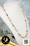 สร้อยคอไข่มุก South Sea ระยะ คั่นบอลเกลี้ยง (Station Necklace) ความยาวประมาณ 27" ไข่มุก South Sea และตาฮิติ น้ำเค็มคัดเกรด สีมัลติคัลเลอร์ (ขาว-ทอง-ดำ) ทรงบารอก ขนาด 8-10 mm เกรด AA ตัวเรือนตะขอ infinity ประดับเพชร CZ / 30.5.64