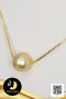 สร้อยคอไข่มุก South Sea เม็ดเดี่ยว ไข่มุก South Sea น้ำเค็มคัดเกรด สีทอง Middle Gold ทรงเกือบกลม ขนาด 12 mm เกรด AA ตัวเรือนสร้อยลาย Box Chain และตะขอ Stopper บอลกลมเกลี้ยงปรับรูดได้ เงินแท้ 92.5 ชุบทอง / 26.5.64