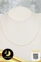 สร้อยคอไข่มุกล้วน (Uniform Necklace) ความยาวประมาณ 18-18.5" ไข่มุกน้ำจืดคัดเกรด สีขาว ทรงกลม ขนาด 2.5-3 mm เกรด AAA ตัวเรือนตะขอก้ามปูและสร้อยปรับระดับ  Gold Filled 14k ปลายสร้อยปรับระดับห้อยไข่มุก Edison 1 เม็ด / 4.7.64