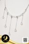 สร้อยคอไข่มุกระย้า Collection “เฌอแตม” ตัวเรือนสร้อย Choker ปลายเข็ม ความยาวประมาณ 18" คั่นไข่มุก และส่วนห้อยระย้า 5 สาย ไข่มุกน้ำจืดคัดเกรด สีขาว ทรงเกือบกลม - กลม ขนาด 6-7.5 mm เกรด AAA ตัวเรือนสร้อย Choker ปลายเข็มตะขอสปริงกลม Stopper / 18.8.64