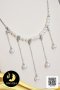 สร้อยคอไข่มุกระย้า Collection “เฌอแตม” ตัวเรือนสร้อย Choker ปลายเข็ม ความยาวประมาณ 18" คั่นไข่มุก และส่วนห้อยระย้า 5 สาย ไข่มุกน้ำจืดคัดเกรด สีขาว ทรงเกือบกลม - กลม ขนาด 6-7.5 mm เกรด AAA ตัวเรือนสร้อย Choker ปลายเข็มตะขอสปริงกลม Stopper / 18.8.64