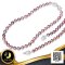 สร้อยคอไข่มุกล้วนไล่ระดับ (Graduated Necklace) (ความยาวเฉพาะไข่มุก 16") ไข่มุกสายพันธุ์น้ำจืดคัดเกรด สีม่วง ทรงบารอก ขนาด 9.0-9.5 mm เกรด AA ตัวเรือนตะขอทิวลิป วัสดุเงินแท้ 925 ชุบสีทองคำขาว ประดับเพชร CZ / 8.5.65