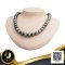 สร้อยคอไข่มุกล้วนแบบไล่ระดับ (Graduated Necklace) ความยาว 18.5" ไข่มุก Tahitiant Pearl สายพันธุ์น้ำเค็มคัดเกรด สีเทา / 12.8.65