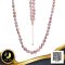 สร้อยคอไข่มุกล้วนแบบ Uniform Necklace ความยาว 18" ไข่มุก Freshwater Pearl สายพันธุ์น้ำจืดคัดเกรด สีม่วง (มัลติคัลเลอร์) / 26.8.65