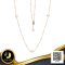 สร้อยคอมุกล้วนแบบ Alternating Sizes Pearl Necklace ความยาว 18.0" ไข่มุก Freshwater Pearl สีขาว