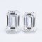 (IGI) 2.02ct., Laboratory Grown Diamond (Emerald Cut, HPHT, 1.01 ct (x2), D, VS 2), Pair Diamond