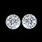 (IGI) 2.06 ct., Laboratory Grown Diamond (Round Brilliant, HPHT, 1.03 ct. (x2), D, VVS 2), Pair Diamond