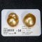 Approx. 13.0 - 15.0 mm, Gold South Sea Pearl, Pair Loose Pearls
