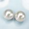 (PSL) Approx. 8.1 mm, Aurora Hanadama, Akoya Pearl, Stud Pearl Earrings