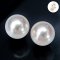 (PSL) Approx. 8.5 mm, Aurora Hanadama, Akoya Pearl, Stud Pearl Earrings