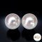 (PSL) Approx. 8.5 mm, Aurora Hanadama, Akoya Pearl, Stud Pearl Earrings