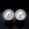 (PSL) Approx. 8.5 mm, Aurora Hanadama, Akoya Pearl, Stud Pearl Earrings