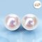 (PSL) Approx. 8.5 mm, Aurora Hanadama, Akoya Pearl, Stud Pearl Earrings