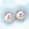 (PSL) Approx. 8.5 mm, Aurora Hanadama, Akoya Pearl, Stud Pearl Earrings