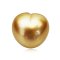 (GIA) 14.69x13.92x11.27 mm, Heart Shaped Pearl, Gold South Sea Pearl, Single Loose Pearl