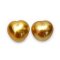 (GIA) 14.10x12.96x10.60 mm and 14.06x13.37x10.40 mm, Heart Shaped Pearl, Gold South Sea Pearl, Pair Pearl