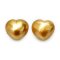 (GIA) 13.30x11.85x9.15 mm and 13.22x11.96x9.67 mm, Heart Shaped Pearl, Gold South Sea Pearl, Pair Pearl