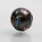 15.4 mm, Maki-e Tahitian Pearl, Single Loose Pearl