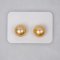 ไข่มุกจับคู่  ไข่มุก South Sea Pearl สีทอง Middle - Deep Gold ทรงกลม ขนาด 13.42 และ 13.46 mm. / 24.7.65