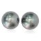 (GIA) 10.68 x 10.40 mm and 10.75 x 10.58 mm, Tahitian Pearl, Pair Pearl