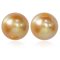 (GIA) 11.43 x 11.26 mm and 11.57 x 11.28 mm, Gold South Sea Pearl, Pair Pearl