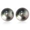 (GIA) 10.60 mm and 10.69 x 10.42 mm, Tahitian Pearl, Pair Pearl