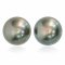 (GIA) 10.55 mm and 10.71 x 10.50 mm, Tahitian Pearl, Pair Pearl