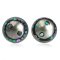 11.10 mm and 11.20 mm, Maki-e Tahitian Pearl, Pair Pearls