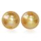(GIA) 12.38 x 12.11 mm and 12.39 x 12.10 mm, Gold South Sea Pearl, Pair Pearl
