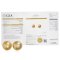 (GIA) 12.64 x 12.30 mm and 12.70 x 12.40 mm, Gold South Sea Pearl, Pair Pearl