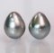 (PSL) Approx. 8.9 mm, Aurora Ocean Blue, Pair Loose Pearl