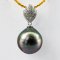 Approx. 11.28 mm, Tahitian Pearl, Pendant