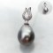 Approx. 9.91 mm, Tahitian Pearl, Pendant