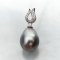 Approx. 9.91 mm, Tahitian Pearl, Pendant