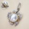 16.76 mm, White South Sea Pearl, Bunga Raya Pearl Pendant Collection