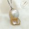 Approx. 12.0-14.0 mm, Freshwater and South Sea Pearl, "Pisces" Zodiac Pearl Collection Pendant with Chain