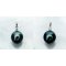 Approx. 10.0 mm, Tahitian Pearl, Diamond Dangle Pearl Drop with Bail Pendant