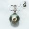 9.84 mm, Tahitian Pearl, CC - Pearl Drop Pendant