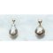 Approx. 13.0 -14.0 mm, Gold South Sea Pearl, V - Solitaire Diamond Dangle Pearl Pendant