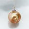 (PSL) Approx. 11.5 mm, Aurora Moon Rainbow, Pearl Drop Diamond Cab Pendant