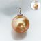 (PSL) Approx. 11.5 mm, Aurora Moon Rainbow, Pearl Drop Diamond Cab Pendant