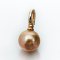 (PSL) Approx. 9.9 mm, Aurora Moon Rainbow, Hinge Clasp Pearl Drop Pendant