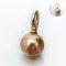 (PSL) Approx. 9.9 mm, Aurora Moon Rainbow, Hinge Clasp Pearl Drop Pendant