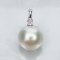 (PSL) Approx.13.2 mm, Aurora Phoenix, Diamond Head Pearl Pendant