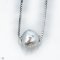 Approx. 8.0 -9.0 mm, Akoya Pearl, Full Drilled Pearl with Cores with Needle Box Chain Necklace